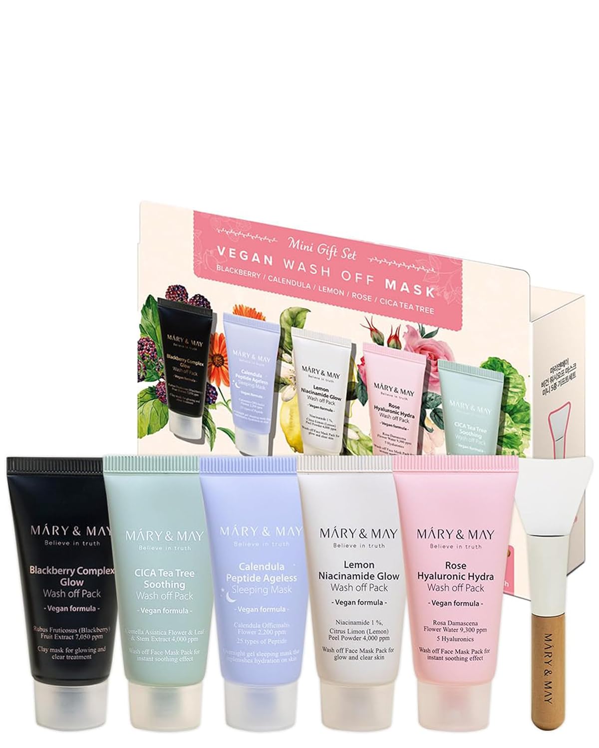 Mary&May Vegan Wash Off Mask Mini Gift Set