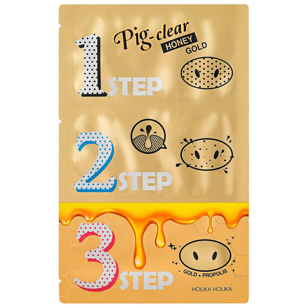 Pig Clear Black Head 3-Step Kit Gold