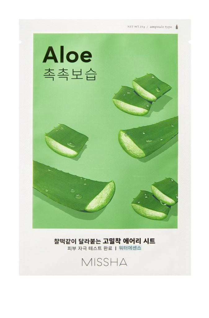 missha airy fit sheet mask Aloe