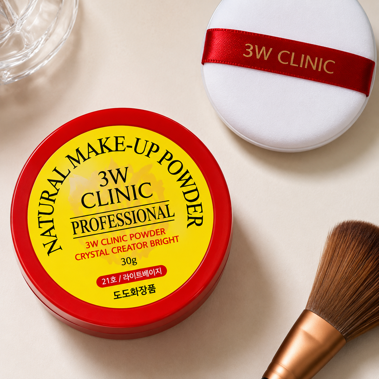 3W CLINIC Natural Make-Up Powder 21 Light Beige