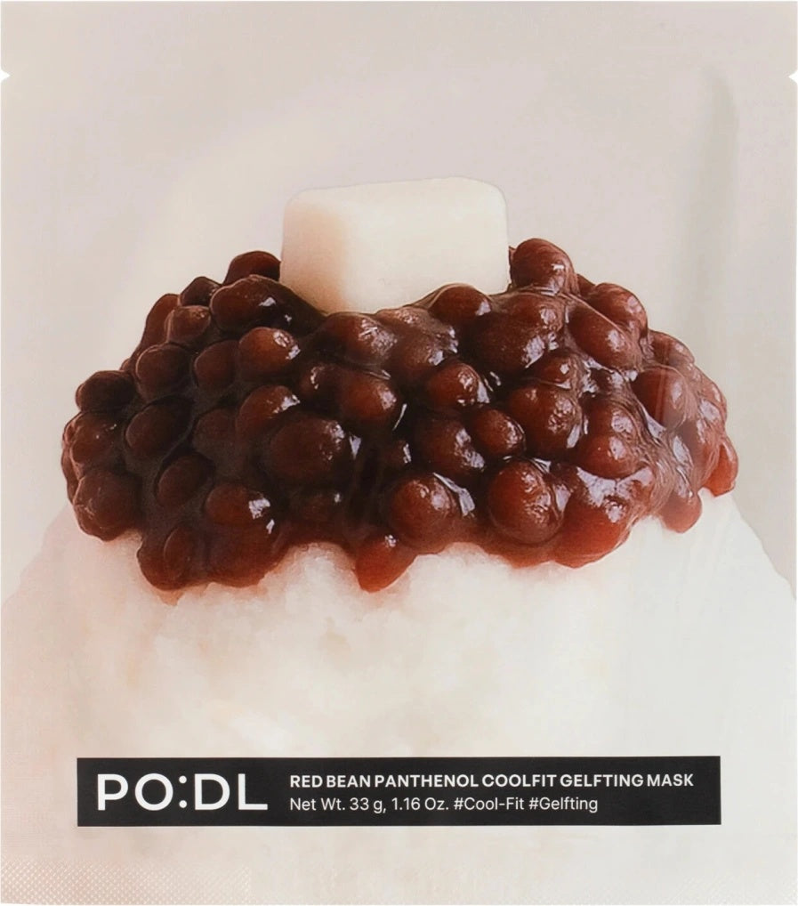 PODL Red Bean Panthenol Coolfit Gelfting Mask (4EA)